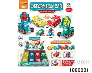 Inertia deformation sports car in display box