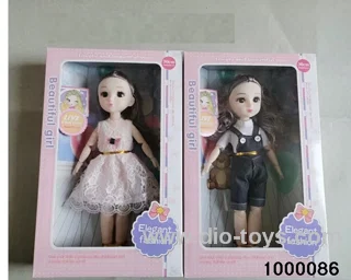 12 "13 joint solid body fashion girl doll two mixed