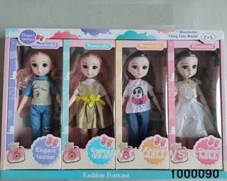 12 "13 joint solid body fashion girl doll four mixed