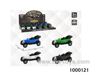 1:32 simulated return alloy car  in display box