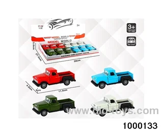 1:32 simulated return alloy car  in display box