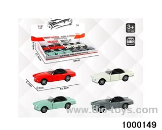 1:32 simulated return alloy car  in display box