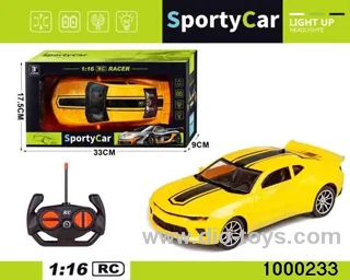 1:164-way Remote Control Racing Car with Lights (no electricity included)