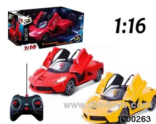 1:165-way Remote Control Door Open Racing Car with Light (electric included)