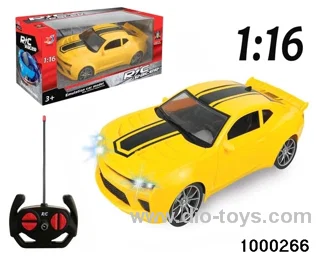 1:164-pass Remote Control Racing Car with Lights (electric included)