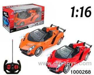 1:164-way Remote Control Racing Car with Lights (no electricity included)