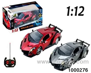 1:124-way Remote Control Racing Car with Lights (no electricity included)