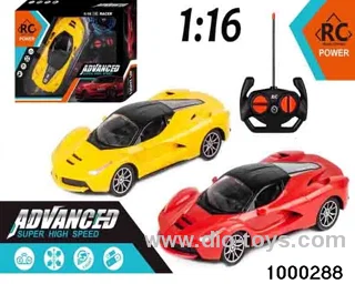 1:164-way Remote Control Racing Car with Lights (no electricity included)