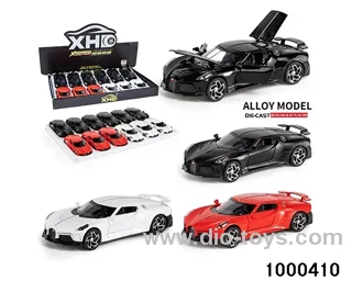 12pcs 1:32 pull back alloy car with light&sound