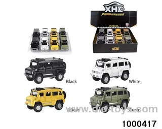 8pcs 1:24 pull back alloy car with light&sound