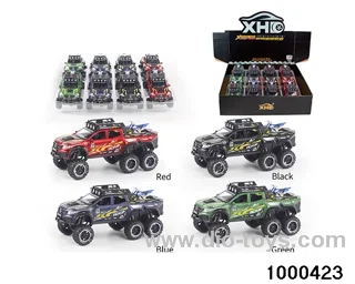 8pcs 1:24 pull back alloy car with light&sound