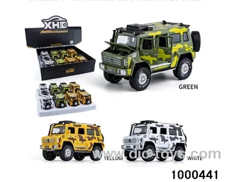 8pcs 1:24 pull back alloy car with light&sound