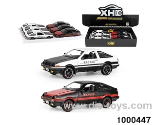 6pcs 1:24 pull back alloy car with light&sound