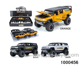 6pcs 1:24 pull back alloy car with light&sound