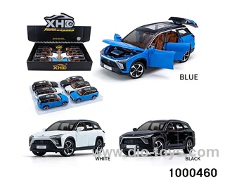 6pcs 1:24 pull back alloy car with light&sound
