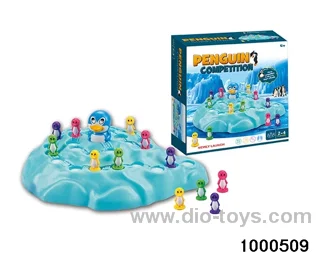 Penguin competition game in color box