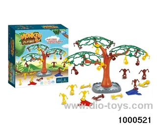 Bouncing monkey in color box