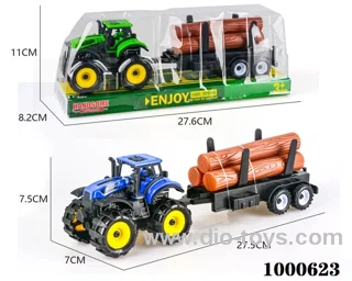 Inertial off-road farmer hauls wood strips