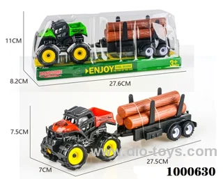 Inertial ATV farmer hauls wood strips