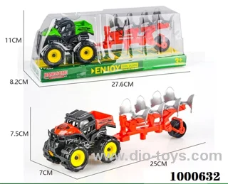 Inertial ATV farmer hauls plow truck