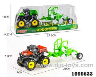 Inertial all-terrain farmer's truck tows windmill