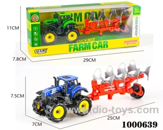 An inertial off-road farmer hauls a plow