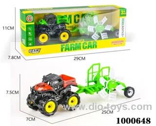 Inertial all-terrain farmer's truck tows windmill