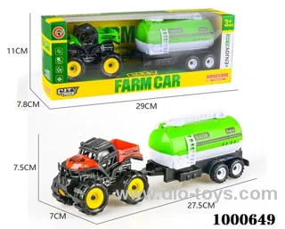 Inertial all-terrain farmer's truck tows water tanks