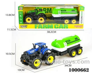 An inertial off-road farmer hauls water tanks