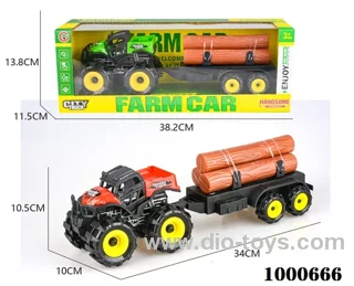 Inertial ATV farmer hauls wood strips