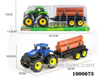 Inertial off-road farmer hauls wood strips