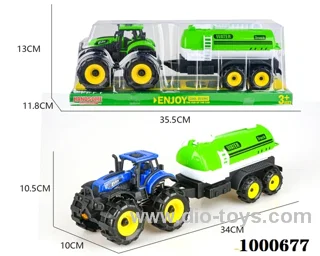 An inertial off-road farmer hauls water tanks