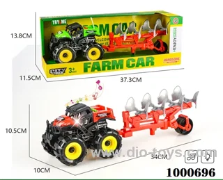 Lights and music inertia ATV farmer tractor plow truck