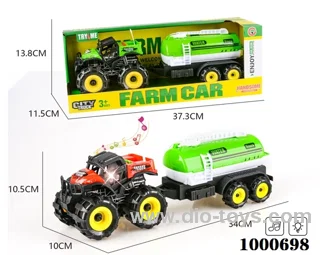 Lights and music Inertia ATV farmer truck towing water tank