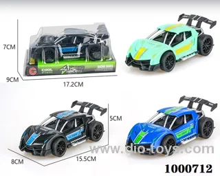 Large inertial frame sports car police car