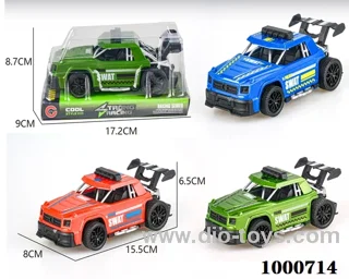 Jeep police car with large inertial frame