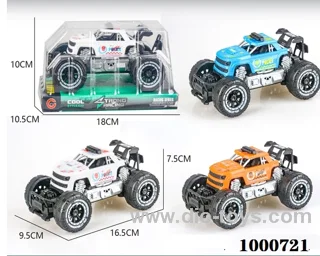 Small inertial frame off-road pickup police car