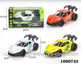 Large inertial frame sports car police car