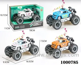 Trumpet light music inertial skeleton off-road pickup police car