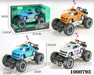 Jumbo light music inertial skeleton off-road pickup police car