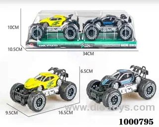 Small two mounted inertial frame off-road police car