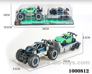 Small inertial skeleton off-road sports car police car carrying rebound police car