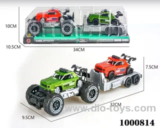 Small inertial frame off-road Jeep police car carrying Jai Jeep police car