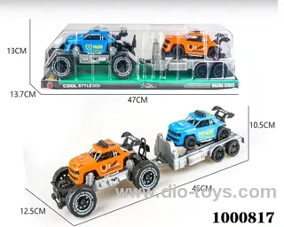 Large inertial skeleton off-road pickup police car carrying inertial pickup police car