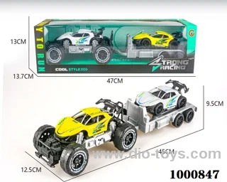 Large inertial skeleton off-road sports car police car carrying inertial police car