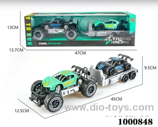 Large inertial skeleton off-road sports car police car carrying inertial police car