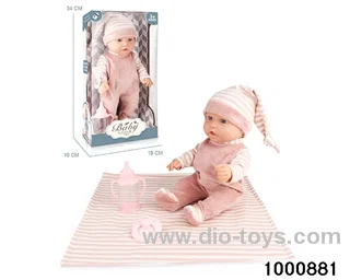 12-inch baby (full enamel)+quilt+accessories in window box