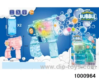 bubble gun with light