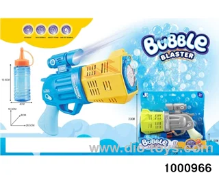bubble gun with light