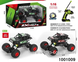 1:16 4 ch rc climbing car with light/not include battery